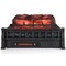 23 Inch Black Infrared Quartz Electric Fireplace Pinewood Log Heater with Adjustable Flame